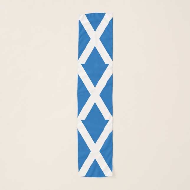 Scotland Flag Scottish Patriotic Scarf (Front)