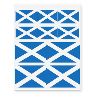 Scotland Flag Scottish Patriotic Temporary Tattoos