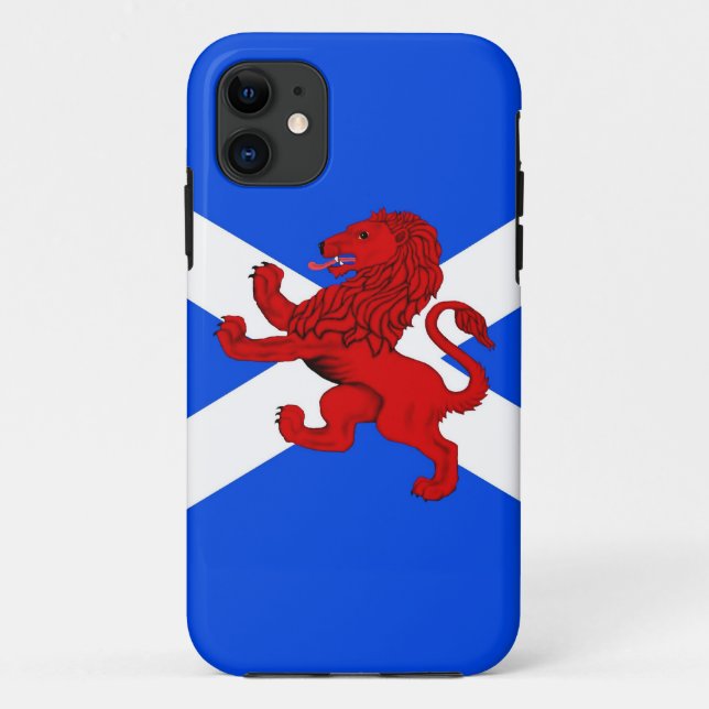 Scotland flag, Scottish rampant lion Case-Mate iPhone Case (Back)
