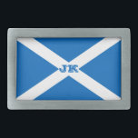 Scotland flag Scottish Saltire Belt Buckle<br><div class="desc">Scotland flag for Scottish sports fans. The Saltire is the national flag of Scotland and,  with a white diagonal cross on a blue background,  it represents the crucifixion of the apostle St Andrew,  Scotland’s patron saint. #scotland #scottish  #saltire</div>