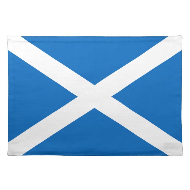 Scotland flag Scottish Saltire Cloth Placemat (Front)