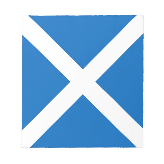 Scotland flag Scottish Saltire Notepad (Front)