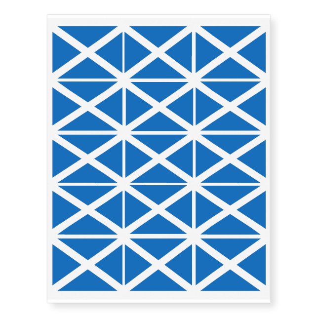 Scotland flag Scottish Saltire Temporary Tattoos (Front)