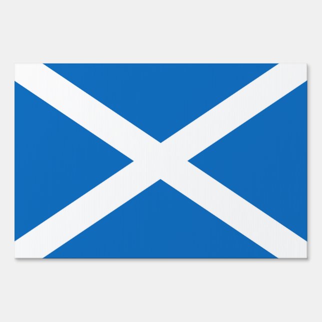 Scotland flag Scottish Saltire Yard Sign (Front)
