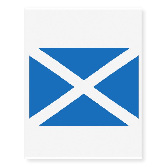 Scotland Flag Temporary Tattoos (Front)