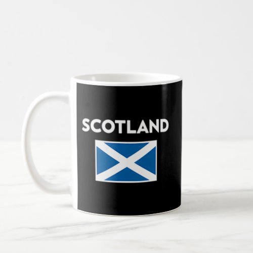 Scotland Flag White And Blue Coffee Mug