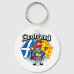 Scotland Flags And Piper Keychain at Zazzle