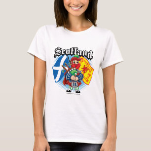 Scotland Flags and Piper T-Shirt