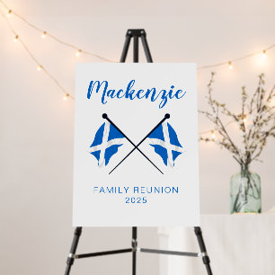 Scotland Flags Family Reunion  Foam Board