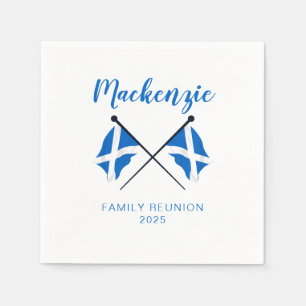 Scotland Flags Family Reunion  Napkins