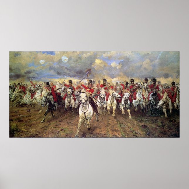 Scotland For Ever (Cavalry Officers) (Military) Poster (Front)