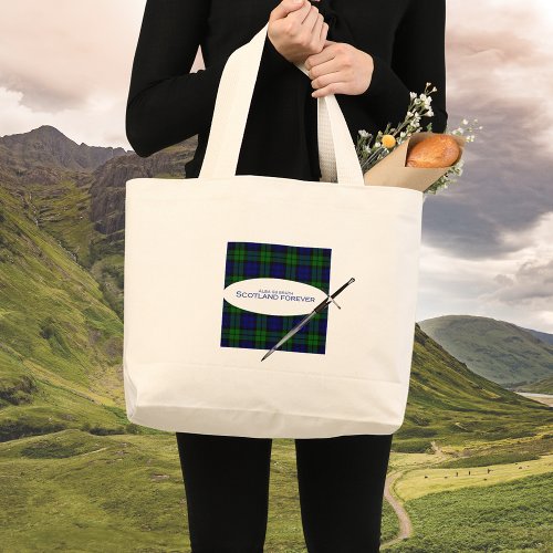 Scotland Forever Alba gu brth Large Tote Bag