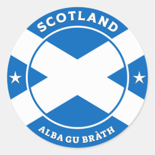 Scotland Forever Classic Round Sticker