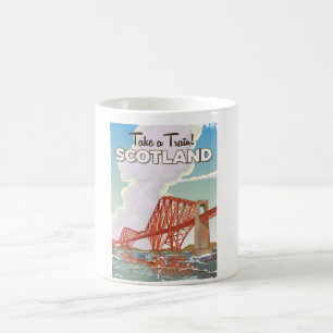 Scotland Fourth Bridge Travel poster. Coffee Mug