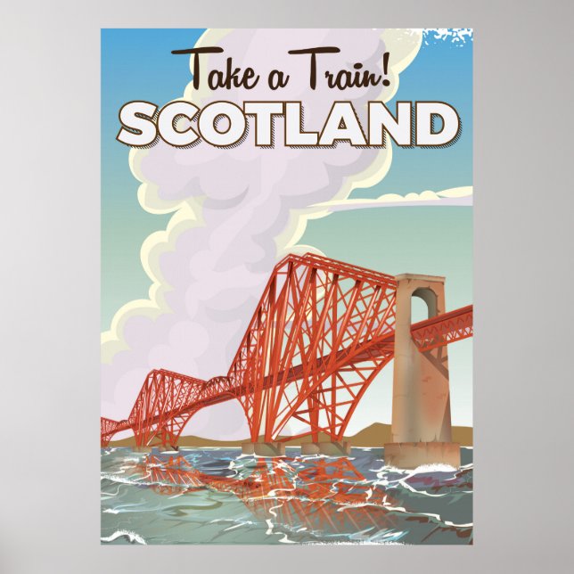 Scotland Fourth Bridge Travel poster. Poster (Front)