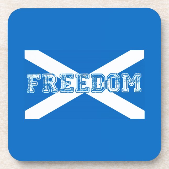 Scotland Freedom Beverage Coaster (Front)