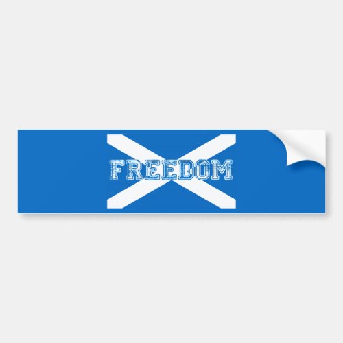 Scotland Freedom Bumper Sticker