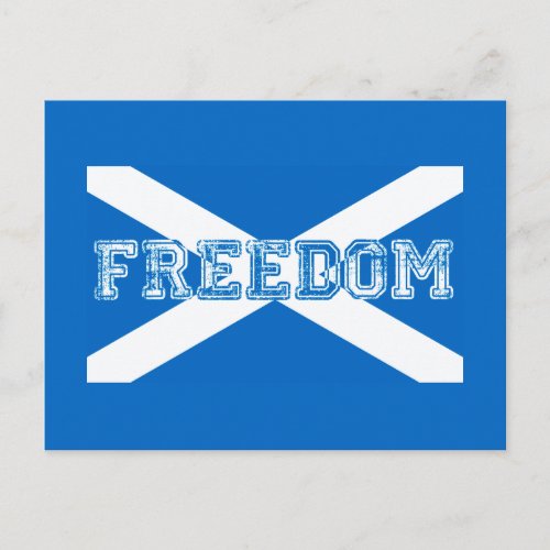 Scotland Freedom Postcard