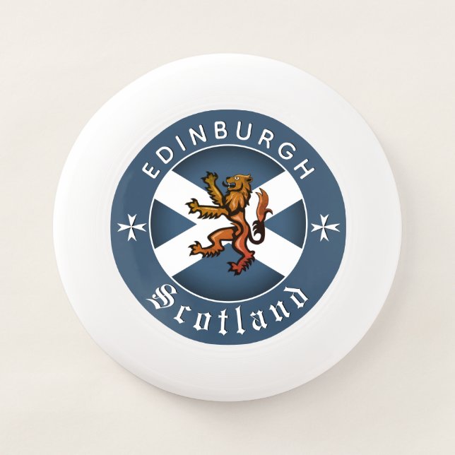 Scotland Frisbee, Edinburgh, Scottish Flag Wham-O Frisbee (Front)