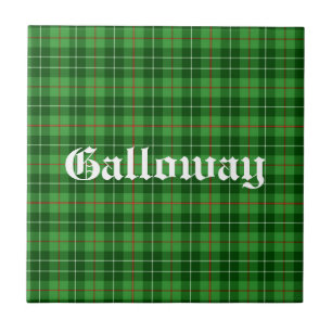 Scotland Galloway District Tartan Personalized Ceramic Tile