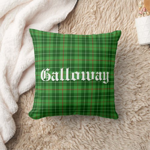 Scotland Galloway District Tartan Personalized Throw Pillow