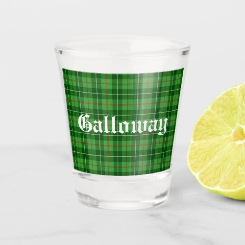 Scotland Galloway District Tartan   Shot Glass