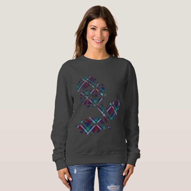 Scotland Gifts Scottish Thistle Tartan Plaid Gift Sweatshirt (Front Full)