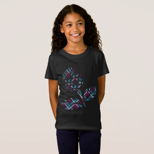 Scotland Gifts Scottish Thistle Tartan Plaid Gift T-Shirt (Front Full)