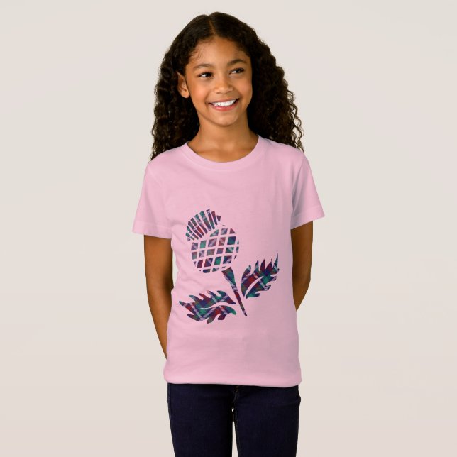 Scotland Gifts Scottish Thistle Tartan Plaid Gift T-Shirt (Front Full)