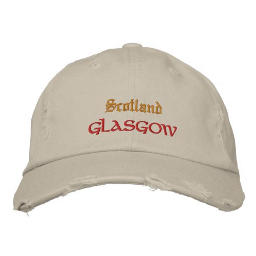 Scotland  Glasgow fashion  Glaswegian Patriots Embroidered Baseball Cap