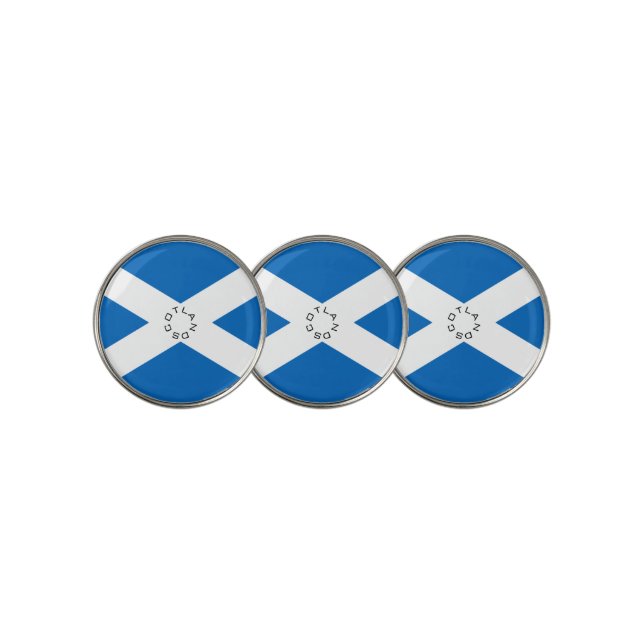 scotland golf ball marker (3 Up)
