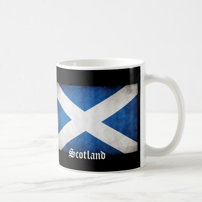 Scotland Grunge Flag Coffee Mug (Right)