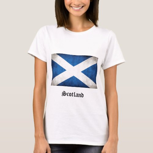 Scotland Grunge Flag T_Shirt