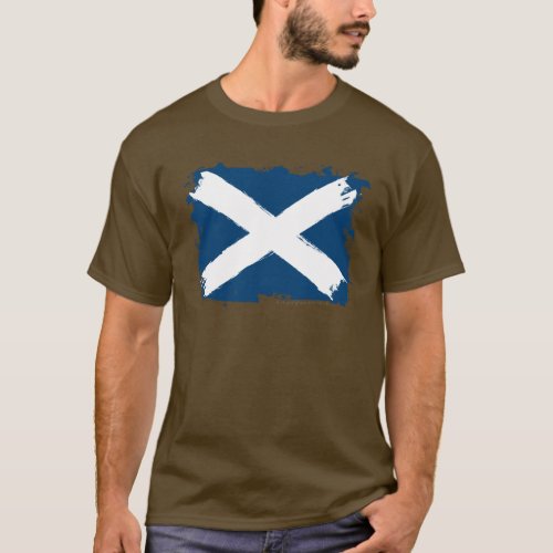 Scotland Grunge Flag T_Shirt