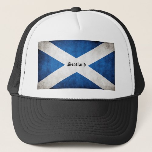 Scotland Grunge Flag Trucker Hat