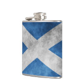 Scotland Grunge- Saint Andrew's Cross Hip Flask (Left)