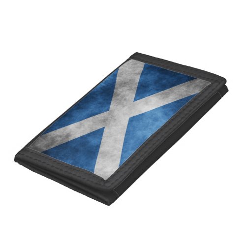 Scotland Grunge_ Saint Andrews Cross Tri_fold Wallet
