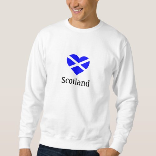 Scotland heart design t_shirt or sweatshirt