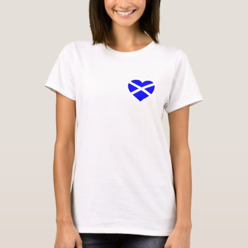 Scotland heart design t_shirt or sweatshirt