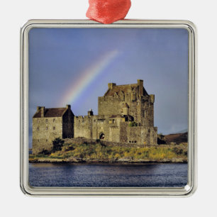 Scotland, Highland, Wester Ross, Eilean Donan Metal Ornament
