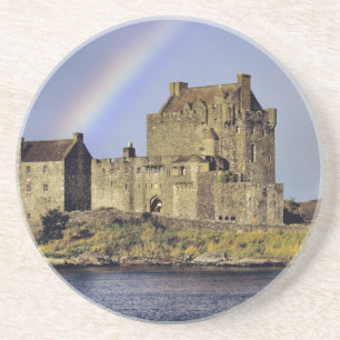 Scotland, Highland, Wester Ross, Eilean Donan Sandstone Coaster