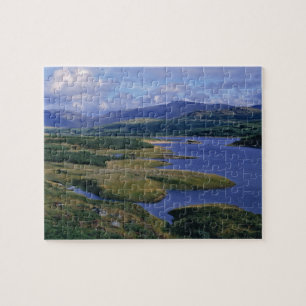 Scotland, Highland, Wester Ross, Loch Garry. An Jigsaw Puzzle