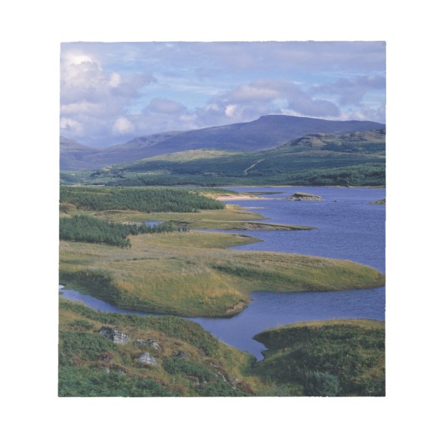Scotland, Highland, Wester Ross, Loch Garry. An Notepad (Front)