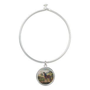 Scotland highlands Clydesdale horse Bangle Bracelet