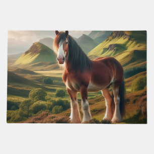 Scotland highlands Clydesdale horse Doormat