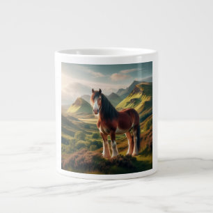 Scotland highlands Clydesdale horse Giant Coffee Mug