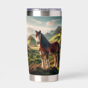 Scotland highlands Clydesdale horse Insulated Tumbler