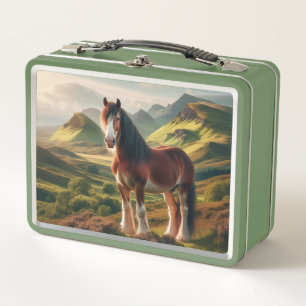 Scotland highlands Clydesdale horse Metal Lunch Box