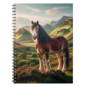 Scotland highlands Clydesdale horse Notebook