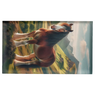 Scotland highlands Clydesdale horse Place Card Holder